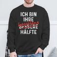 Ich Bin Ihre Besoffene Hälfte Lustiger Spruch Sweatshirt Geschenke für alte Männer