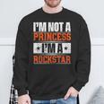 Ich Bin Keine Prinzessin Ich Bin Ein Rockstar Sweatshirt Geschenke für alte Männer