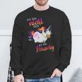 Ich Bin Nicht Dick Sondern Fluffy Thick Unicorn Sweatshirt Geschenke für alte Männer