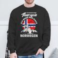 Ich Brauche Keine Therapie Ich Muss Nur Nach Norwege Sweatshirt Geschenke für alte Männer