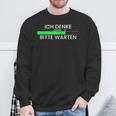 Ich Denke Informatiker It Nerd Itler Programmer Sweatshirt Geschenke für alte Männer