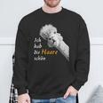 Ich Hab Die Haare Schön Talking Cute Alpaca Sweatshirt Geschenke für alte Männer