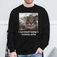 Ich Habe Die Heutigen Bauchschmerzen Überlebt Sweatshirt Geschenke für alte Männer