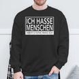 Ich Hasse Menschen Aber Steine Mag Ich Sweatshirt Geschenke für alte Männer