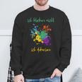 Ich Kleckere Nicht Ich Dekoriere Sweatshirt Geschenke für alte Männer