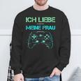 Ich Liebe Es Wenn Mich Meine Frau Zocken Lässt Gamer Sweatshirt Geschenke für alte Männer