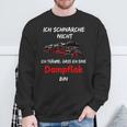 Ich Schnarche Nicht Steam Train Driver Sweatshirt Geschenke für alte Männer