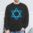 Israel Flag Small Star Of David Judaism Hexagram Symbol Sweatshirt Geschenke für alte Männer