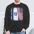 Israel Usa Flag Sweatshirt Geschenke für alte Männer