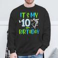 It's My 10Th Birthday Scooter Skating 10 Year Old Birthday Sweatshirt Gifts for Old Men