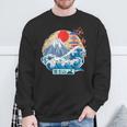 Japonés Monte Fuji Gran Ola Kanagawa Japón Arteintage Camisa de entrenamiento Regalos para ancianos