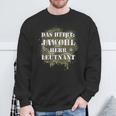 With Jawohl Mr Leutnant Bund Dienstgrad Lt Trainers Sweatshirt Geschenke für alte Männer