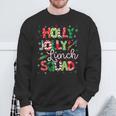 Jolly Lunch Squad Lunch Lady Christmas Lunch Lady Sweatshirt Gifts for Old Men
