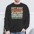 Jürgen Name Saying Gott Schuf Jürgen S Sweatshirt Geschenke für alte Männer