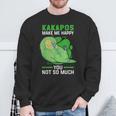 Kakapos Machen Glücklich New Zealand Flying Kakapo Sweatshirt Geschenke für alte Männer