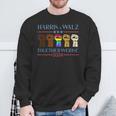 Kamala Harris Tim Walz 2024 Lgbt Harris Walz 2024 Sweatshirt Gifts for Old Men