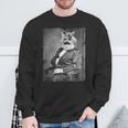 Karl Marx As A Catintage Photo Portrait Meme S Sweatshirt Geschenke für alte Männer