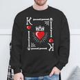 King Of Hearts Card Costume Halloween King Of Hearts Sweatshirt Gifts for Old Men