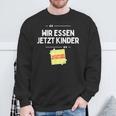 Komm Wir Essen Kinder Punctuation Mark Comma Sayings Sweatshirt Geschenke für alte Männer