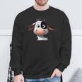 Kuh Lustig Süß Niedlich Comic Cartoon Kühe Tiere Sweatshirt Geschenke für alte Männer