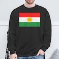 Kurdistan With Kurden Flag Sweatshirt Geschenke für alte Männer