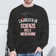 Laureata In Scienze Delle Merendine Regalo Laurea Ironico Felpa Regalos para ancianos