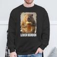 Lecker Bierchen Wombat Sweatshirt Geschenke für alte Männer