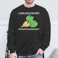 Lieblingssport Rübransport Sweatshirt Geschenke für alte Männer