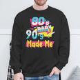Los Años 80'S Baby 90'S Made Me Retro Nostalgia De Los 80 Camisa de entrenamiento Regalos para ancianos