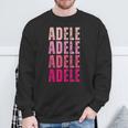 I Love Adele Pattern Personalised Name Adele Sweatshirt Geschenke für alte Männer