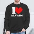 I Love Alvaro Sweatshirt Geschenke für alte Männer