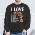 I Love Baking It's My Hobby Biscotti E Panetteria Torte Dolci Felpa Regalos para ancianos