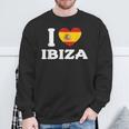 I Love Ibiza Spagna Cuore Bandiera Spagna Felpa Regalos para ancianos
