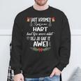 Lustiges Weihnachts Denglisch Weihnachtslied Sweatshirt Geschenke für alte Männer