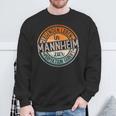 Mannheim Retro Colours Legends Life In Mannheim Sweatshirt Geschenke für alte Männer