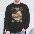 Masterarbeit Bestandenom Bett-Chiller Zum Master Abschluss Sweatshirt Geschenke für alte Männer