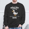 Mein Menschen Kostüm Bin Ich Eine Ente German Langu Sweatshirt Geschenke für alte Männer