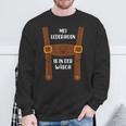 Meine Lederhose Ist In Der Wäsche Ersatz Tracht Sweatshirt Geschenke für alte Männer