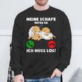 Meine Schafe Rufen An Ich Muss Los Sweatshirt Geschenke für alte Männer