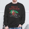 Merry Christmas Biker Santa Xmas Motorcycle Big Bike Dad Men Sweatshirt Gifts for Old Men