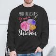 Mir Reicht's Ich Geh Stricken Sweatshirt Geschenke für alte Männer