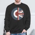 Mod Target Union Jack Uk Raf Roundel Target Felpa Regalos para ancianos