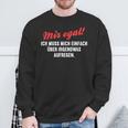 With Mosen Sich Über Alles Aufregen Meckersack Meckern S Sweatshirt Geschenke für alte Männer