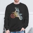 Motocross Retro Styleintage Felpa Regalos para ancianos