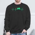 Motorrad Herzschlag Biker Ekg Motorradfahrer Sweatshirt Geschenke für alte Männer