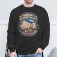 Mount Rushmore South Dakota Retro 80S Mt Rushmore Souvenir Sweatshirt Gifts for Old Men