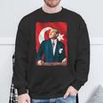 Mustafa Kemal Atatürk And Flag Sweatshirt Geschenke für alte Männer