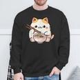 Neko Cat Ramen Anime Kawaii Sweatshirt Gifts for Old Men