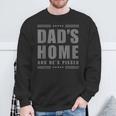 New Dad's Home And He's Pissed Trump Dark Maga Dad's Home Sweatshirt Gifts for Old Men