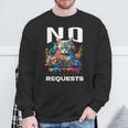 No Hay Peticiones Dj Cat Edm Dance Music Camisa de entrenamiento Regalos para ancianos